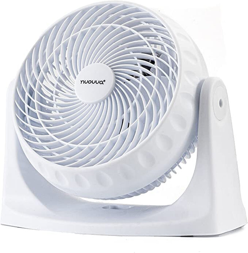 Powerful Silent Adjustable Table Fan, 3 Speed Turbo Cooling Desk Fan - by Nuovva