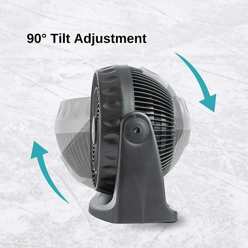 Powerful Silent Adjustable Table Fan, 3 Speed Turbo Cooling Desk Fan - by Nuovva