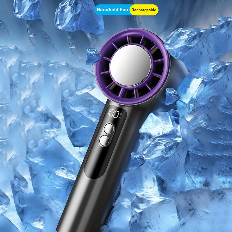 Mini Hand-Held Fan - Portable Folding Desk Fan Cooler - Usb Rechargeable - Cooling UK