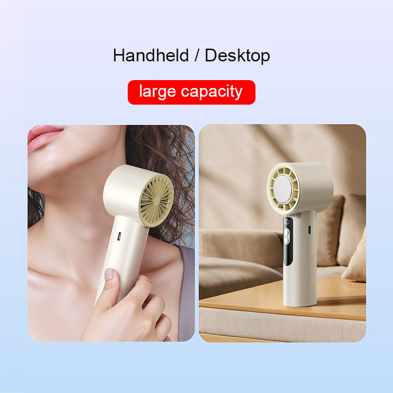 Mini Hand-Held Fan - Portable Folding Desk Fan Cooler - Usb Rechargeable - Cooling UK