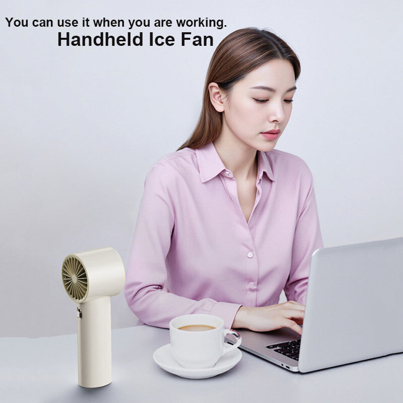 Mini Hand-Held Fan - Portable Folding Desk Fan Cooler - Usb Rechargeable - Cooling UK