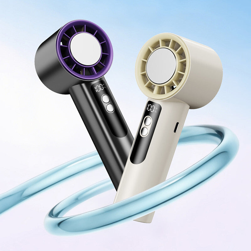 Mini Hand-Held Fan - Portable Folding Desk Fan Cooler - Usb Rechargeable - Cooling UK
